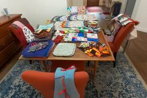 Needle Arts November Sale planning meeting